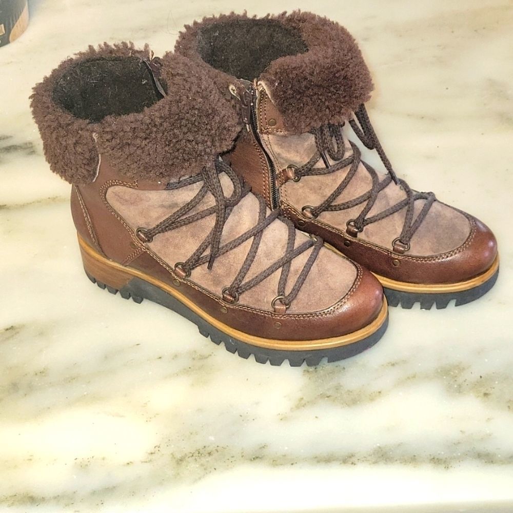 Manas genuine leather & suede size 36 winter boots